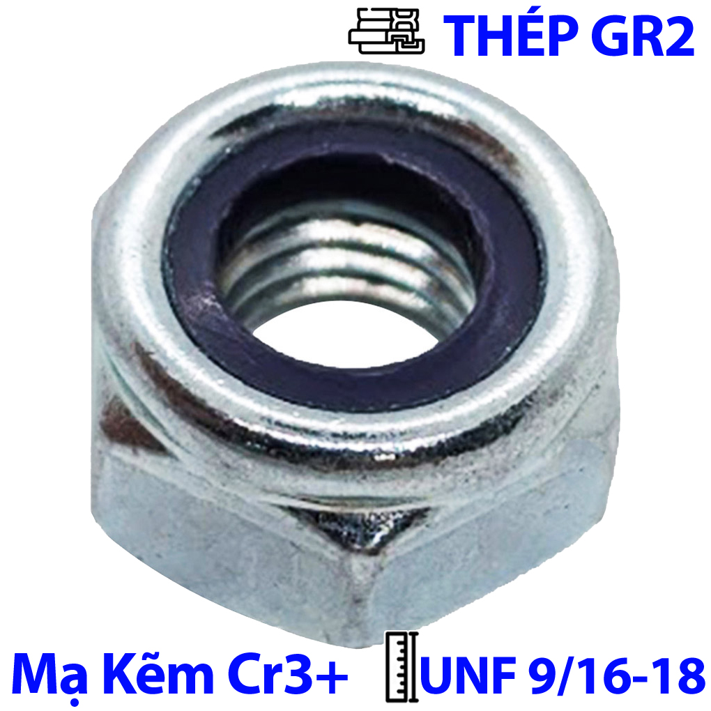 Tán Keo Thép Mạ Kẽm Trắng Cr3+ GR 2 UNF 9/16-18 (NE)