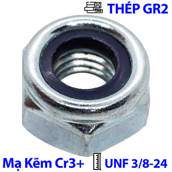 Tán Keo Thép Mạ Kẽm Trắng Cr3+ GR 2 UNF 3/8-24 (NE)