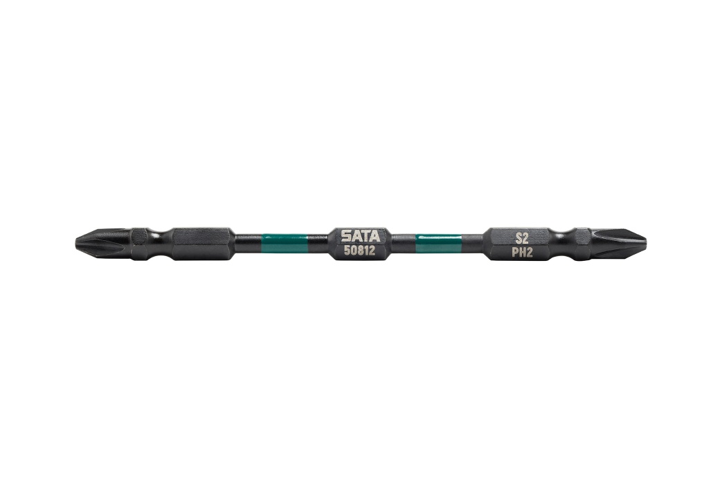Bộ 10 Mũi Vít Bake 2 Đầu 1/4" Thép Đen #1×110 mm SATA 59811