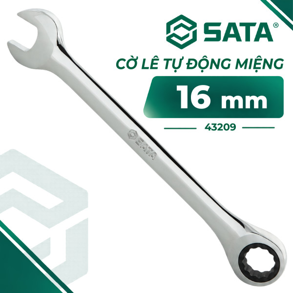 Cờ Lê Tự Động Vòng Miệng 16 mm SATA 43209