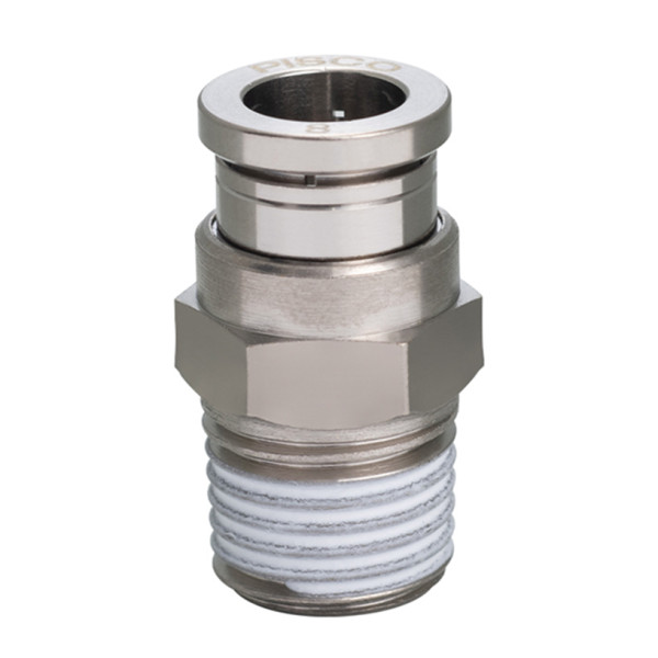 Đầu Nối Nhanh Khí Nén Dạng Thẳng Thân Lục Giác Ren Ngoài Pisco KC10-01-1-F