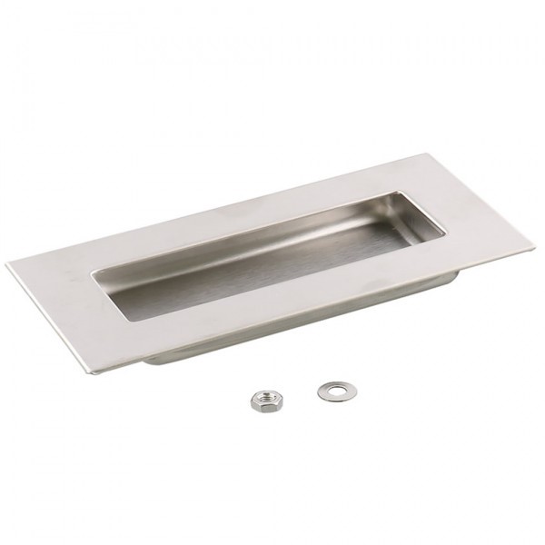Tay Nắm Cửa Âm Inox 304 Đánh Xước L 100 mm (UWAUNS120)