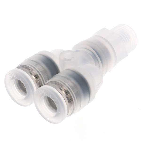 Đầu Nối Nhanh Khí Nén Dạng Chữ Y Ren Ngoài Pisco PPX8-01-UC