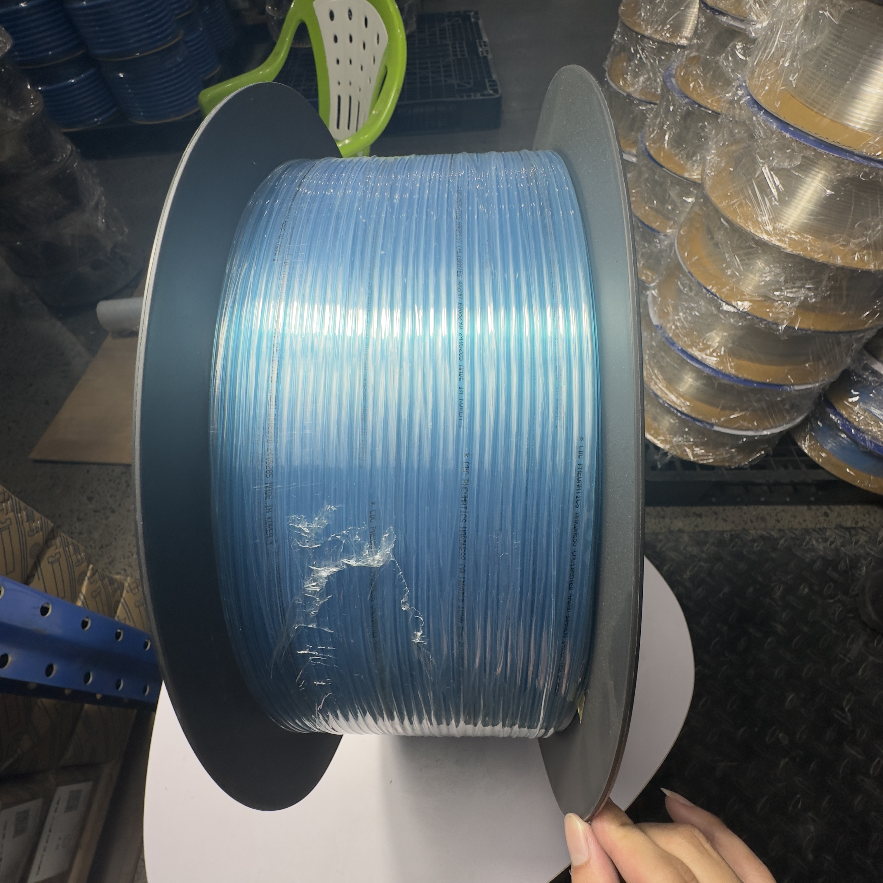 Dây Hơi Khí Nén PU Phi 3 Màu Xanh Trong OD3 x ID2 mm CDC PU 0320 (200m)