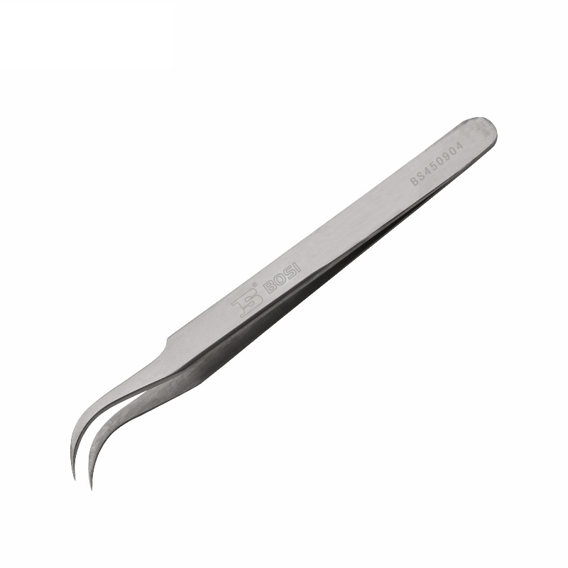 Nhíp Inox Mũi Cong 120x9x2 mm Bosi BS450904