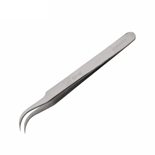 Nhíp Inox Mũi Cong 120x9x2 mm Bosi BS450904