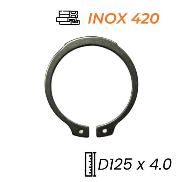 Phe Gài Trục Inox 420 DIN471 D125x4.0