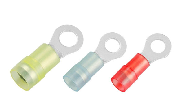 Đầu Cosse Tròn Cách Điện Double Crimp Màu Đỏ KST 1 mm2 RNYD1-3.2