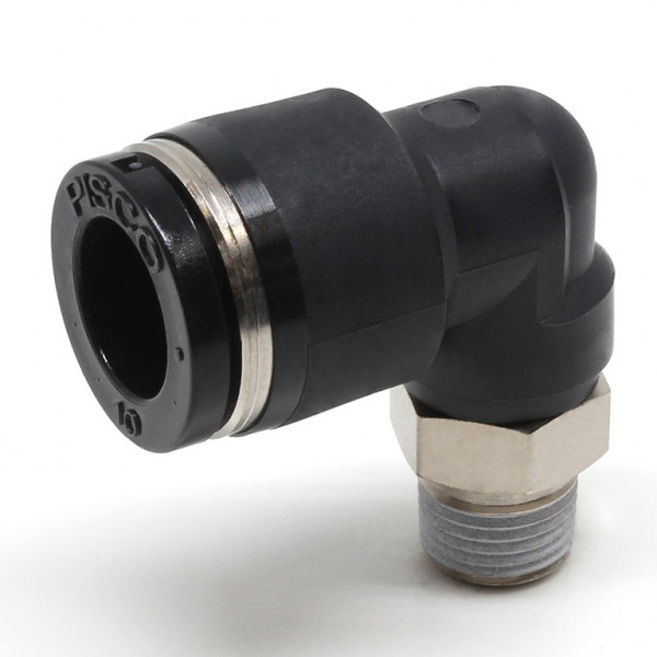Đầu Nối Nhanh Khí Nén Dạng Cong 90° Ren Ngoài Pisco PL10-01-C