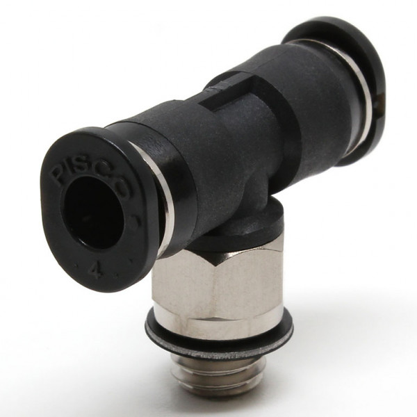 Đầu Nối Nhanh Khí Nén Dạng Chữ T Ren Ngoài Pisco PB4-M6MW