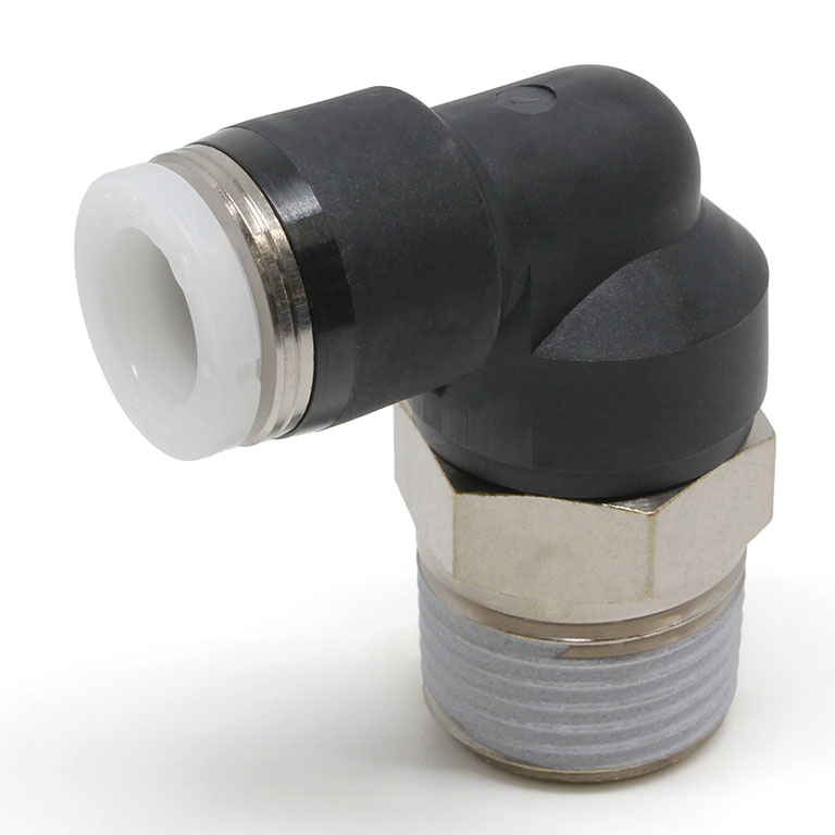 Đầu Nối Nhanh Khí Nén Dạng Cong 90° Ren Ngoài Pisco PL5/16-N3U