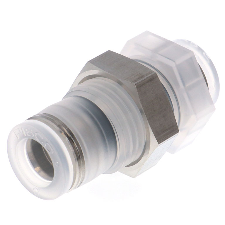 Đầu Nối Nhanh Khí Nén Dạng Thẳng Ren Ngoài Lắp Kẹp Vách Pisco SPPMP4