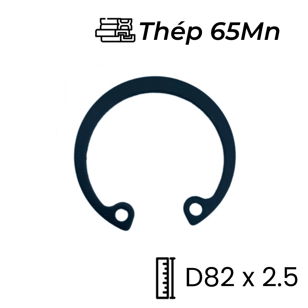 Phe Gài Lỗ Thép 65Mn DIN472 D82x2.5