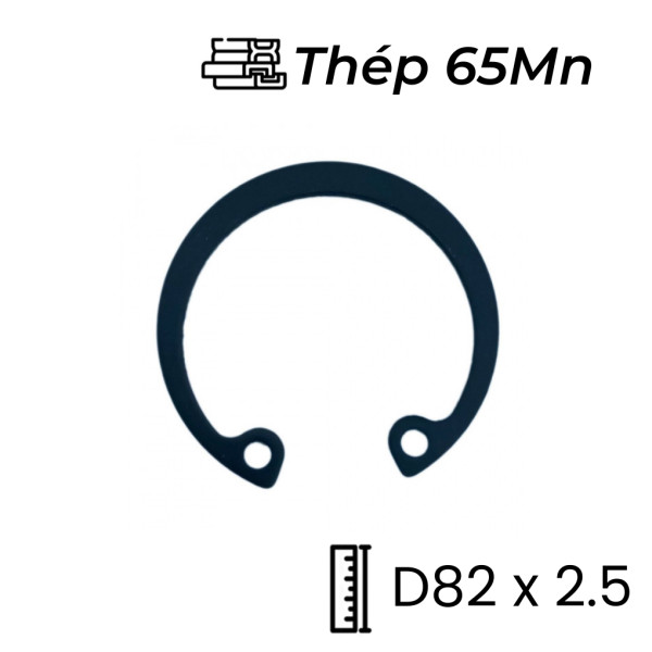 Phe Gài Lỗ Thép 65Mn DIN472 D82x2.5