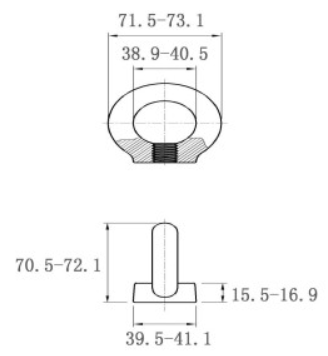 Bản vẽ kỹ thuật Tán Vòng Thép Mạ Kẽm DIN582 M20