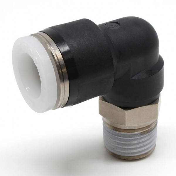 Đầu Nối Nhanh Khí Nén Dạng Cong 90° Ren Ngoài Pisco PL3/8-02W