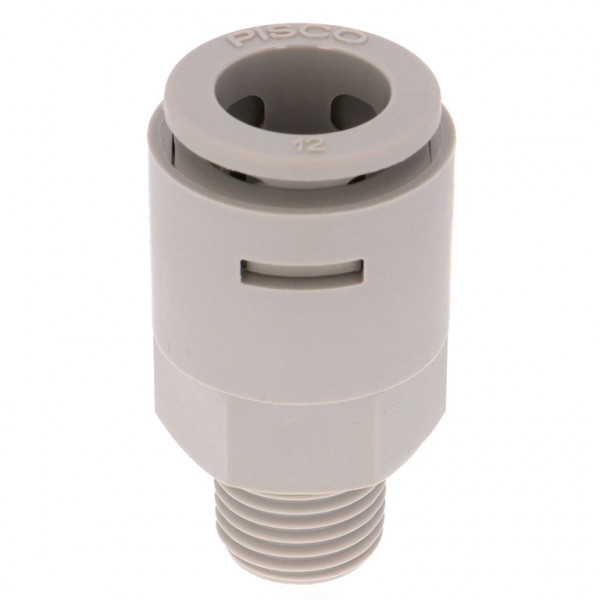 Đầu Nối Nhanh Khí Nén Dạng Thẳng Thân Lục Giác Ren Ngoài Pisco APC12-02-C