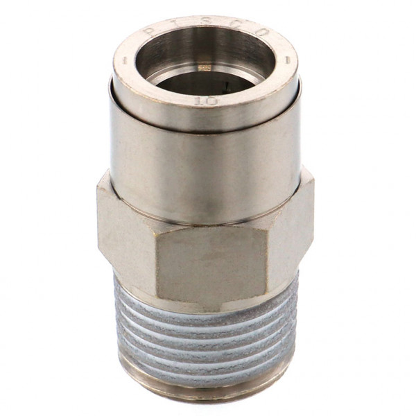 Đầu Nối Nhanh Khí Nén Thẳng Phi 10mm Ren Ngoài R3/8 Pisco KC10-03