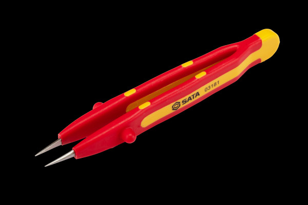 Nhíp Mỏ Nhọn Đầu Thẳng Cách Điện 1000 V 145 mm SATA 03184