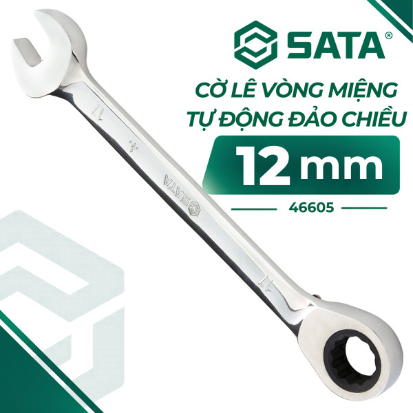 Cờ Lê Vòng Miệng Tự Động Đảo Chiều 12 mm SATA 46605