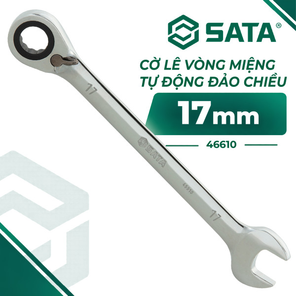 Cờ Lê Vòng Miệng Tự Động Đảo Chiều 17 mm SATA 46610