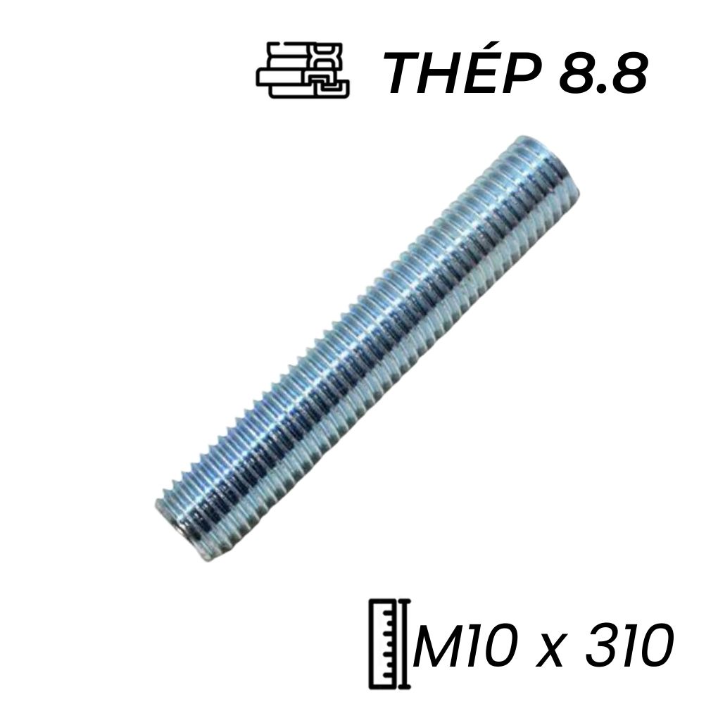 Guzong Thép Mạ Kẽm 8.8 M10x310