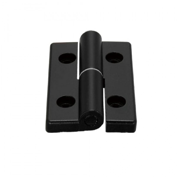 Bản Lề Tháo Rời Trái Nhôm Hợp Kim Sơn Tĩnh Điện Màu Đen (HHPNLK-B5-25) L 80 mm