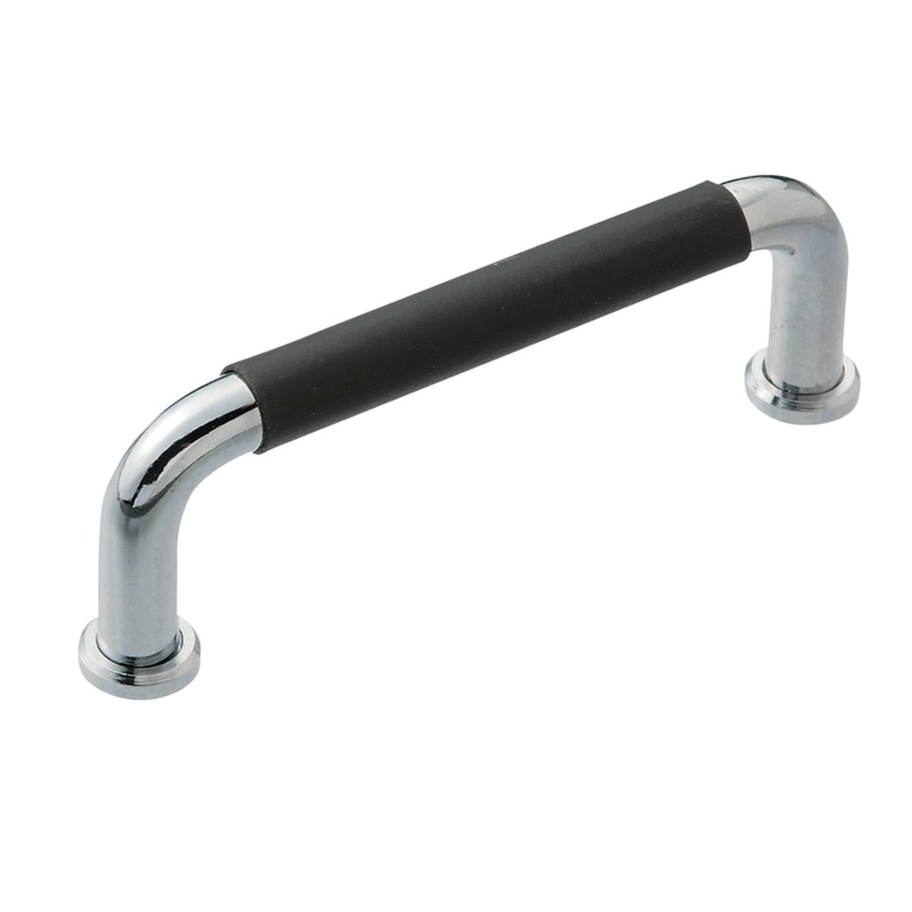 Tay Nắm Cửa Chữ U Thép Mạ Chrome Phủ Cao Su  Phi 10 mm x L 100 mm (UWANLZ10-100-27-G)