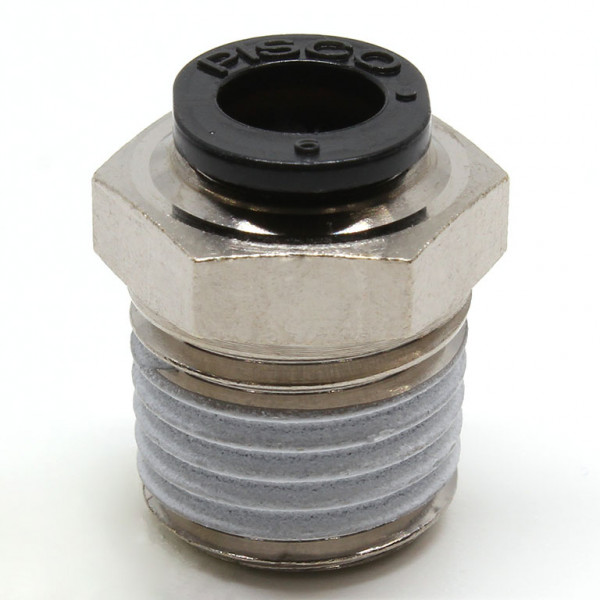 Đầu Nối Nhanh Khí Nén Dạng Thẳng Thân Lục Giác Ren Ngoài Pisco PC6-02M-C