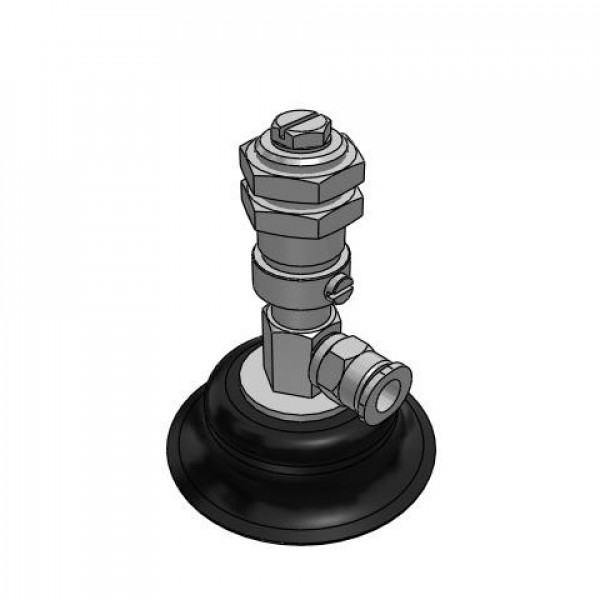 Bộ Nấm Hút Chân Không Và Giá Đỡ, Cao Su Nitrile (NBR), O.D 50 mm, Pisco VPD50-6RN-6J