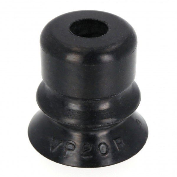 Đầu Nấm Hút Chân Không Dạng Lò Xo, Cao Su Nitrile Dẫn Điện (Điện Trở Thấp), O.D 20 mm, Pisco VP20BNE