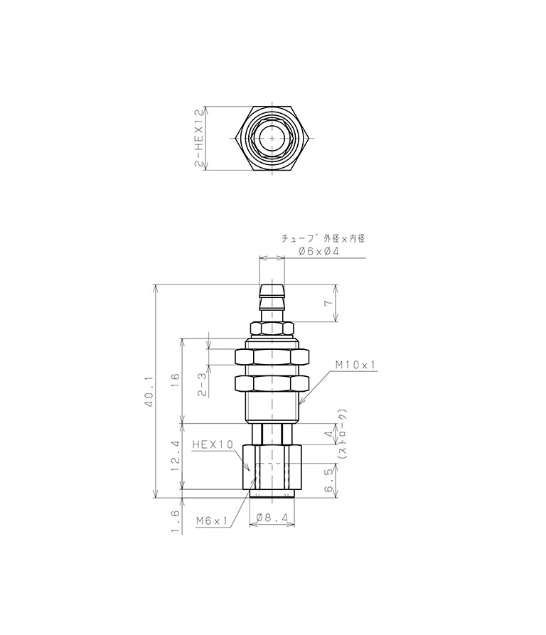 Bản vẽ kỹ thuật Giá Đỡ Nấm Hút Chân Không Có Lò Xo, Pisco VPMC-M6-4-6B