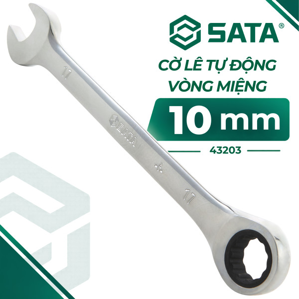 Cờ Lê Tự Động Vòng Miệng 10 mm SATA 43203