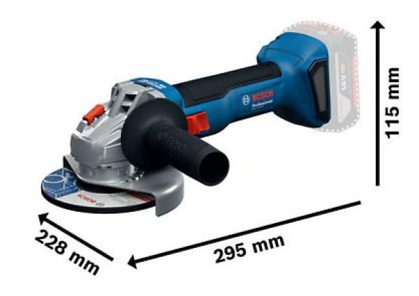 Máy Mài Góc Dùng Pin GWS 18V-8 (100mm) 18V Bosch 06019N90K1