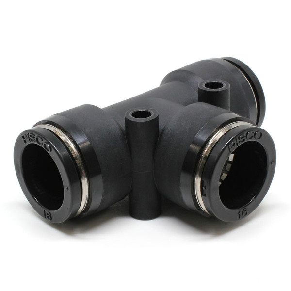 Đầu Nối Nhanh Khí Nén Chữ T Phi 16mm Pisco PE16