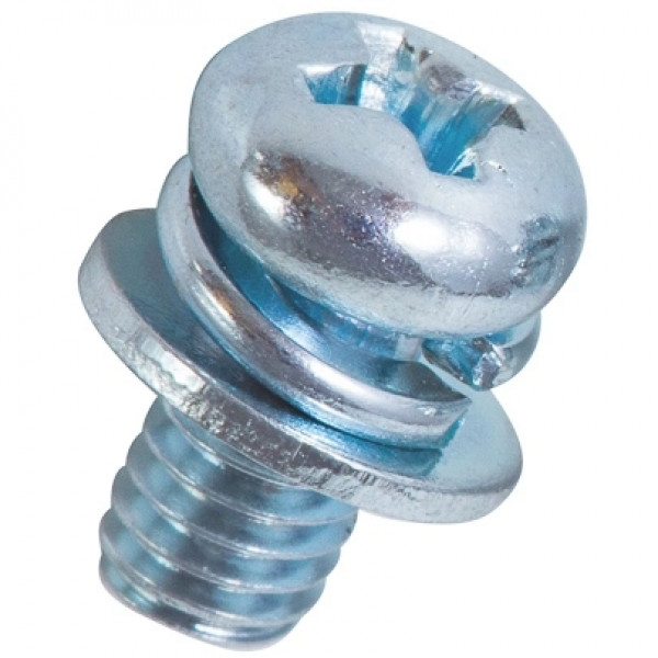 Bulong Pake Đầu Tròn - Lông Đền Phẳng + Vênh Thép 4.6 M4x16
