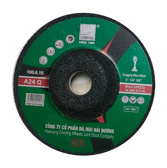 Đá Mài Bavia (Màu Đen - Nhãn Xanh) Hải Dương 125x6x22