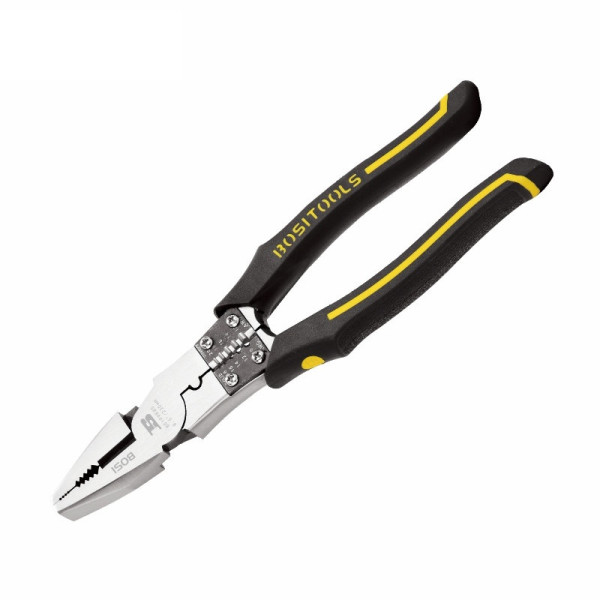 Kìm Điện Tích Hợp Tuốt Dây 7.5 Inch Bosi BS198190