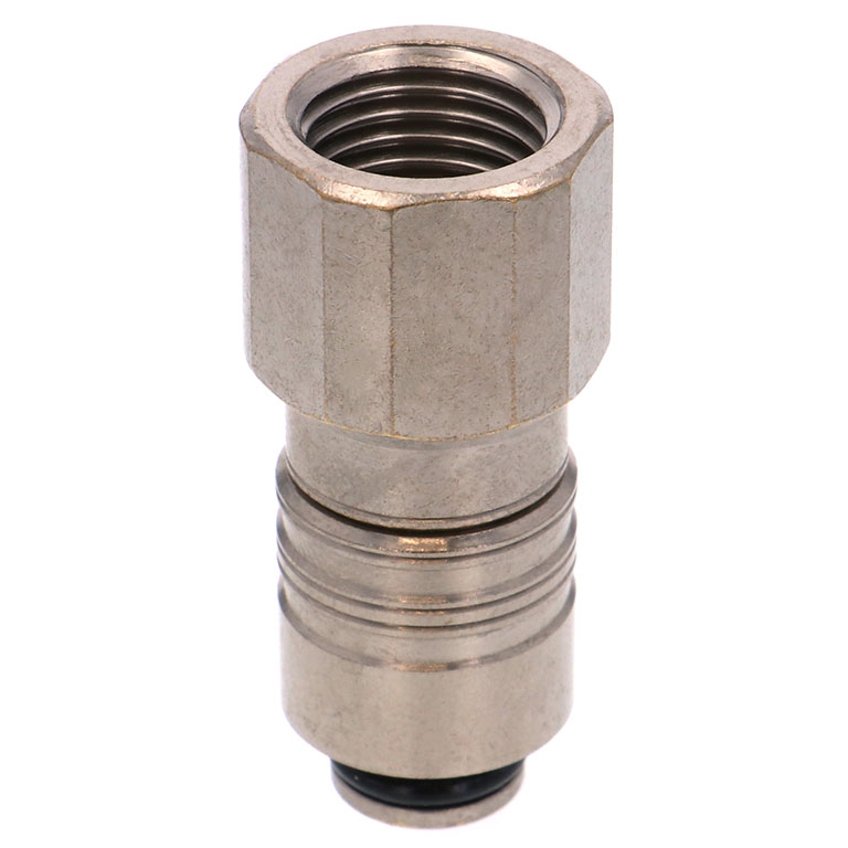 Thân Đầu Ngạnh Nối Ống Dẫn Điều Khiển Nhiệt Độ Khuôn Đúc Dạng Thẳng Ren Trong Pisco AKC08-02FP