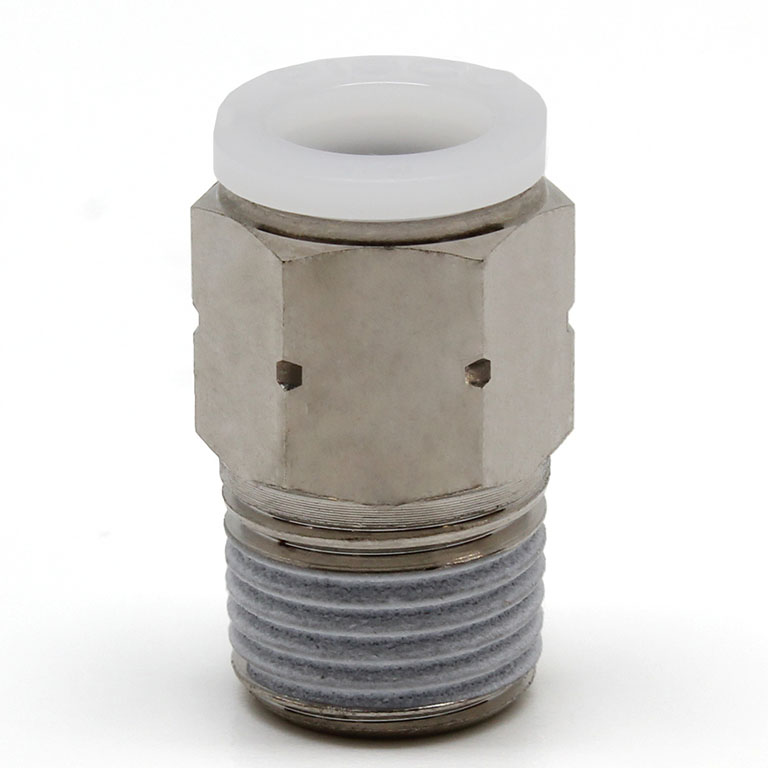 Đầu Nối Nhanh Khí Nén Dạng Thẳng Thân Lục Giác Ren Ngoài Pisco PC1/4-01M-C