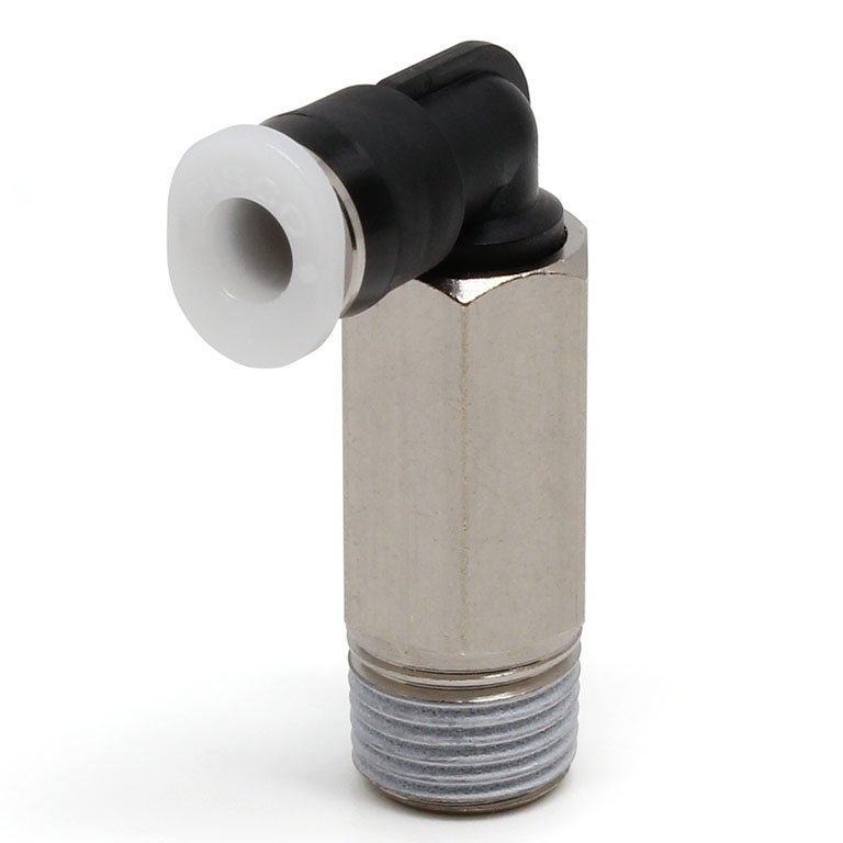 Đầu Nối Nhanh Khí Nén Dạng Cong 90° Ren Ngoài (Dài) Pisco PLL5/32-01M