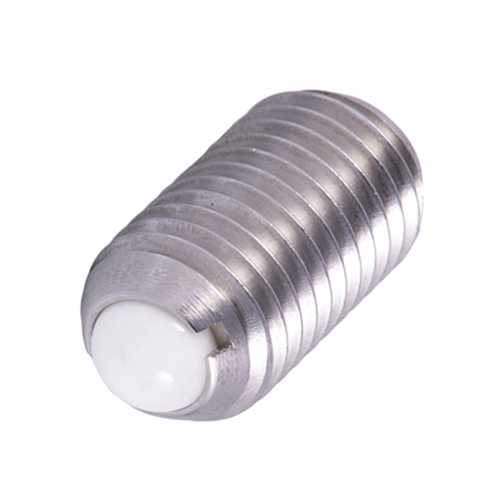 Vít Bi Nhún Thân Inox 304 - Bi Nhựa NBSM5 (Tải Trọng Nhẹ)