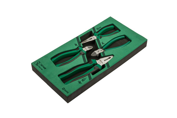 Bộ Kìm (Nhọn. Bằng. Cắt) 4 Chi Tiết Sata 09912A