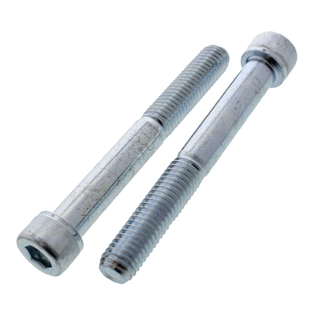 Lục Giác Chìm Đầu Trụ Thép Mạ Kẽm Trắng Cr3+ GR 8 UNC 1/4-20 x 2 Ren Lửng