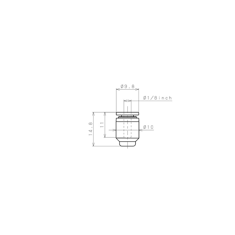 Bản vẽ kỹ thuật Nắp Chụp Pisco PPF1/8