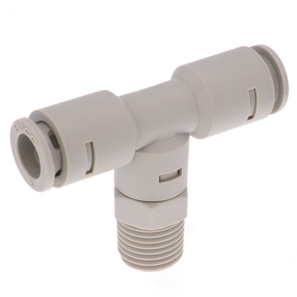 Đầu Nối Nhanh Khí Nén Dạng Chữ T Ren Ngoài Pisco APB8-02-E-C