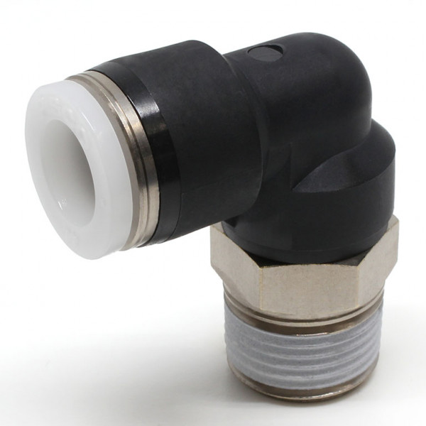 Đầu Nối Nhanh Khí Nén Dạng Cong 90° Ren Ngoài Pisco PL3/8-03-C