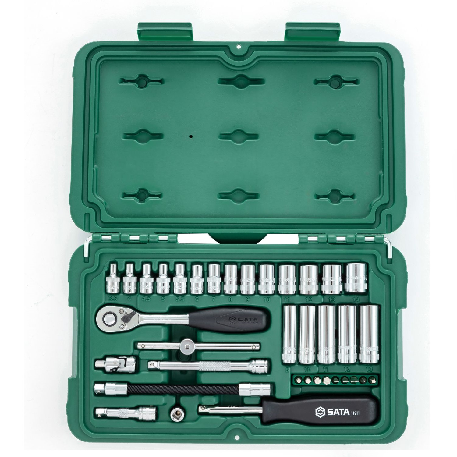 Bộ Đầu Tuýp 36 Chi Tiết 1/4 inch - Hệ Mét SATA 09001