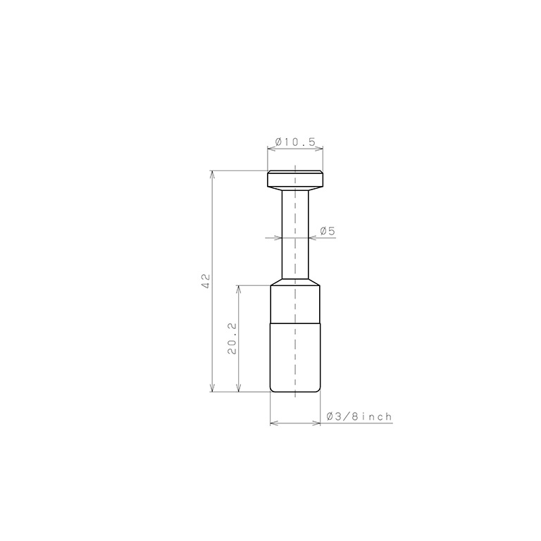 Bản vẽ kỹ thuật Nút Bịt Pisco PP3/8