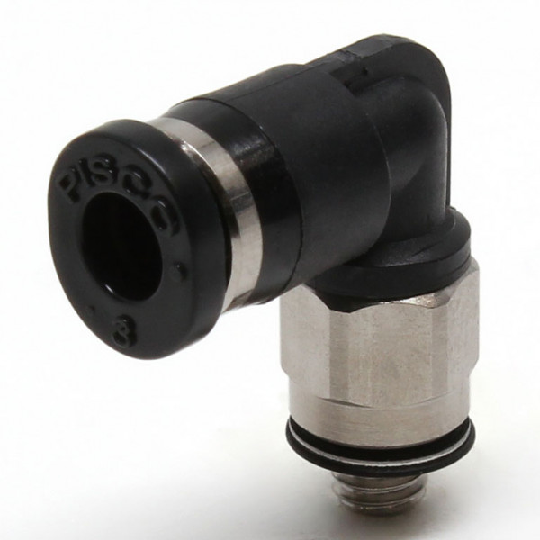 Đầu Nối Nhanh Khí Nén Dạng Cong 90° Ren Ngoài Pisco PL3-M3MW-C